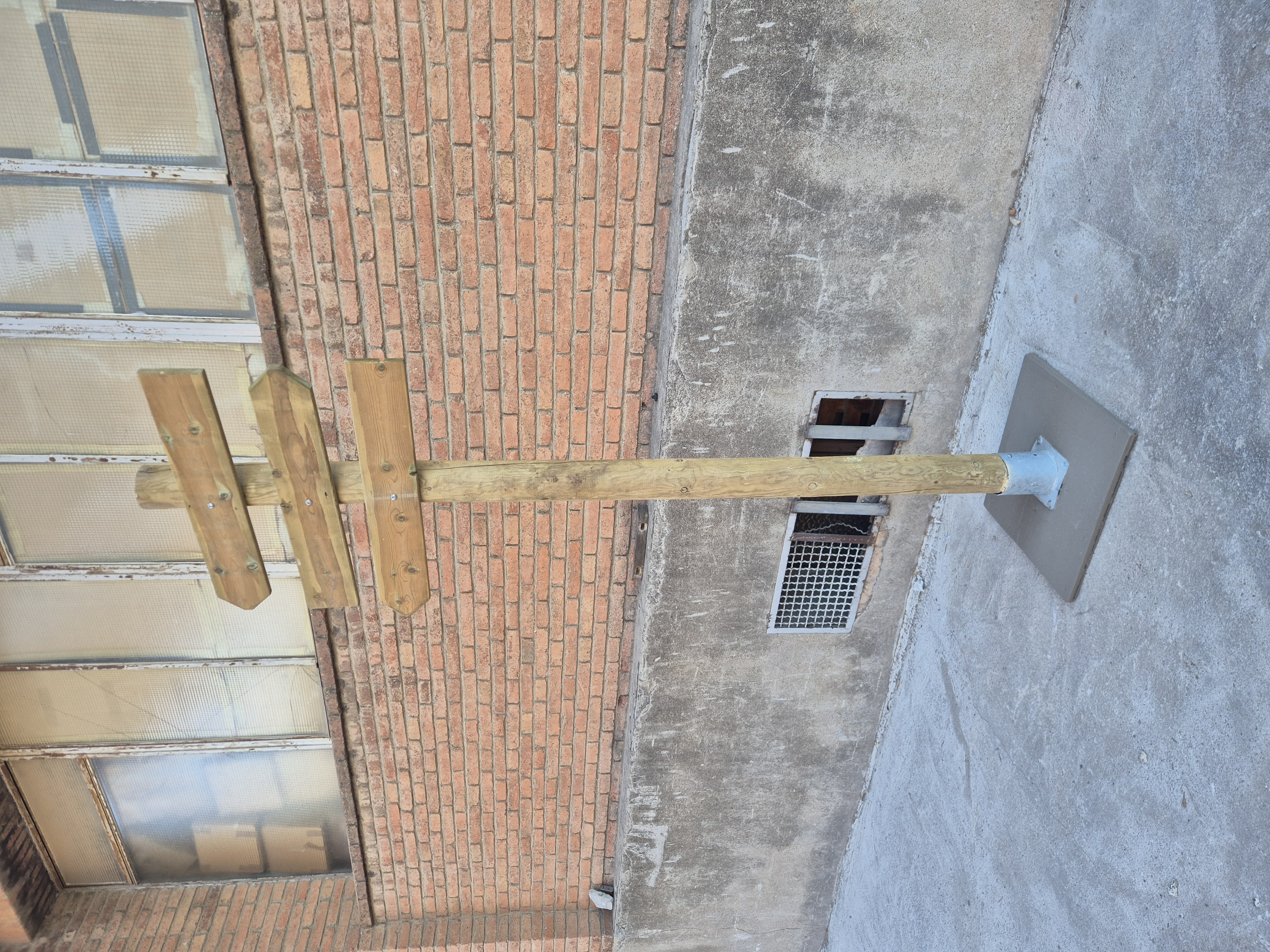 cartel madera poste señal 80x14x2 253x80x51 1u